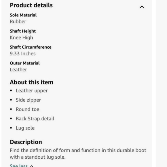 NEW Franco Sarto tall balin boot 9 Wide - Picture 11 of 11